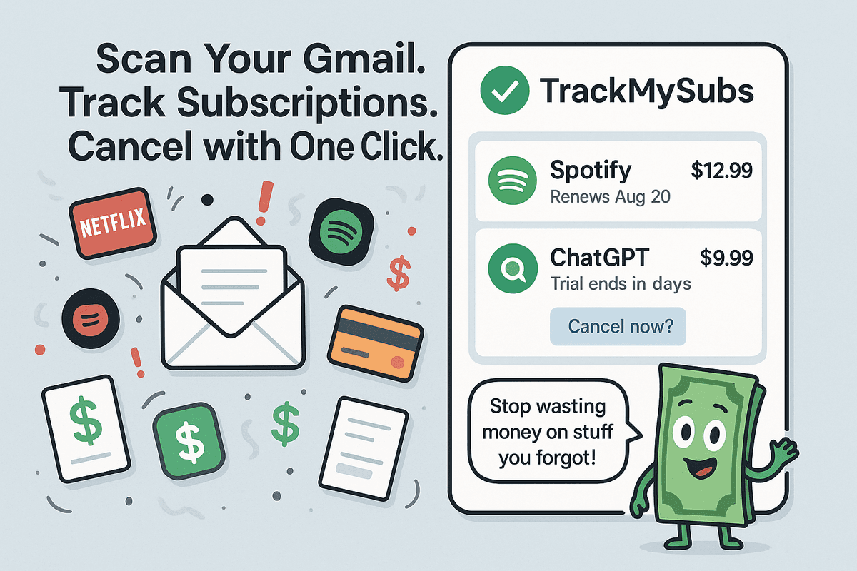 SubScribe Dashboard Preview